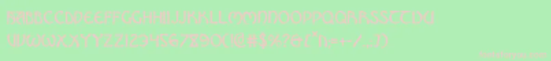 BrinAthynCondensed-Schriftart – Rosa Schriften auf grünem Hintergrund