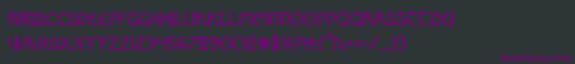 BrinAthynCondensed Font – Purple Fonts on Black Background