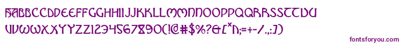 BrinAthynCondensed Font – Purple Fonts on White Background
