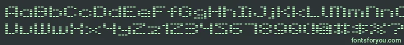 Шрифт Dot28 – зелёные шрифты на чёрном фоне