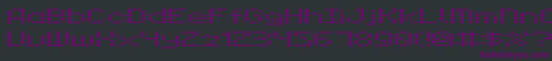 Шрифт Dot28 – фиолетовые шрифты на чёрном фоне