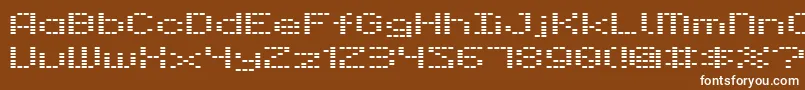 Шрифт Dot28 – белые шрифты на коричневом фоне