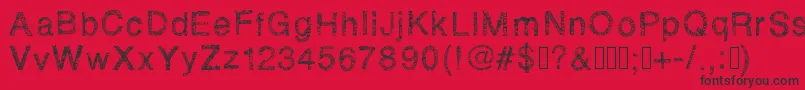 Rhsketchybastard Font – Black Fonts on Red Background