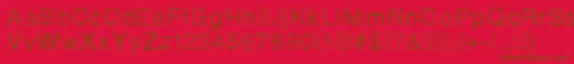 Rhsketchybastard Font – Brown Fonts on Red Background