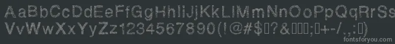 Rhsketchybastard Font – Gray Fonts on Black Background