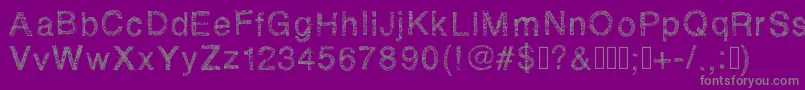 Rhsketchybastard Font – Gray Fonts on Purple Background