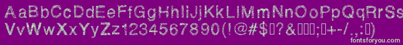 Rhsketchybastard Font – Green Fonts on Purple Background