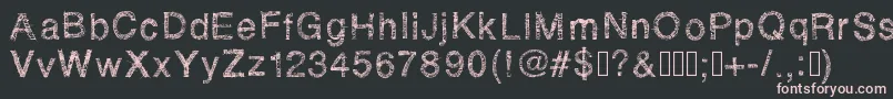 Rhsketchybastard Font – Pink Fonts on Black Background