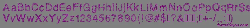 Rhsketchybastard Font – Purple Fonts on Gray Background