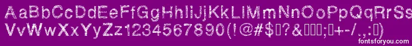 Rhsketchybastard Font – White Fonts on Purple Background