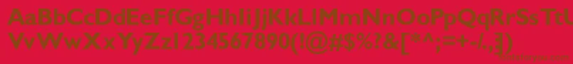 fuente GimletsskBold – Fuentes Marrones Sobre Fondo Rojo
