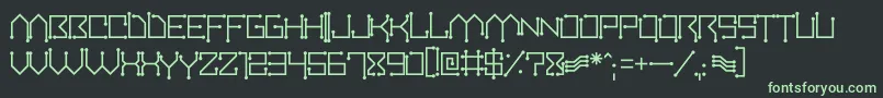 Circuitboard Font – Green Fonts on Black Background
