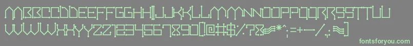 Circuitboard Font – Green Fonts on Gray Background