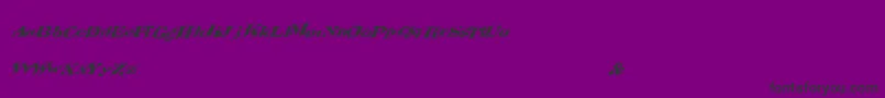 Slashtacular-Schriftart – Schwarze Schriften auf violettem Hintergrund