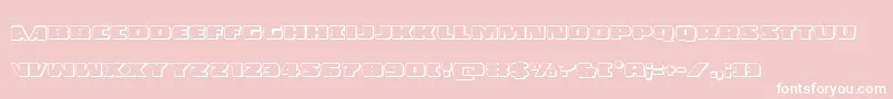 Policecruiser3D Font – White Fonts on Pink Background