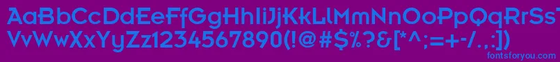 InsightdbNormal Font – Blue Fonts on Purple Background