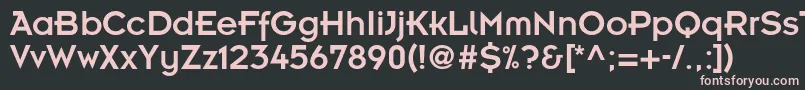 InsightdbNormal Font – Pink Fonts on Black Background
