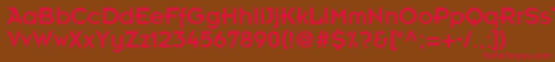 InsightdbNormal Font – Red Fonts on Brown Background