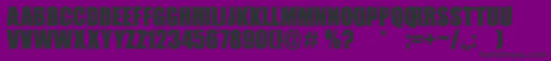 フォントAmazmegagrungeone – 紫の背景に黒い文字