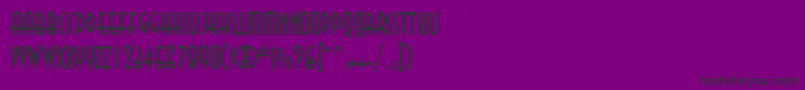 AnnacttRegular-Schriftart – Schwarze Schriften auf violettem Hintergrund
