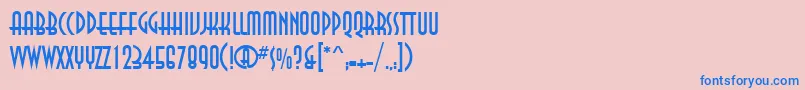 More about AnnacttRegular Font AnnacttRegular Font – Blue Fonts on Pink Background