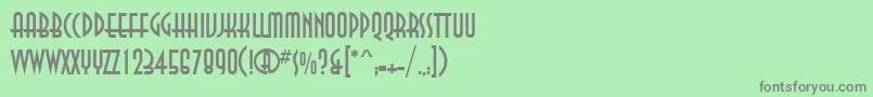 AnnacttRegular Font – Gray Fonts on Green Background