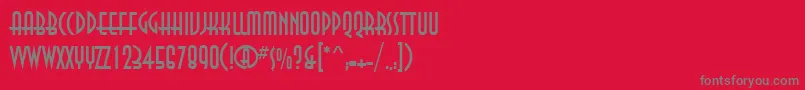 AnnacttRegular Font – Gray Fonts on Red Background