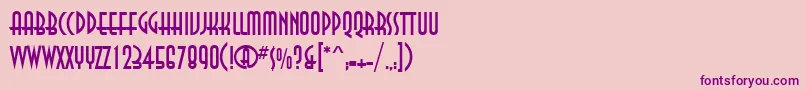 AnnacttRegular-Schriftart – Violette Schriften auf rosa Hintergrund