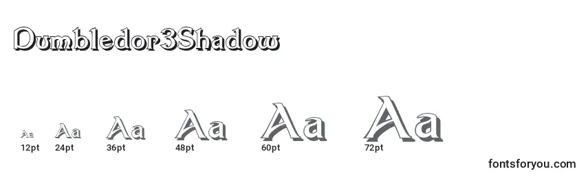 Größen der Schriftart Dumbledor3Shadow