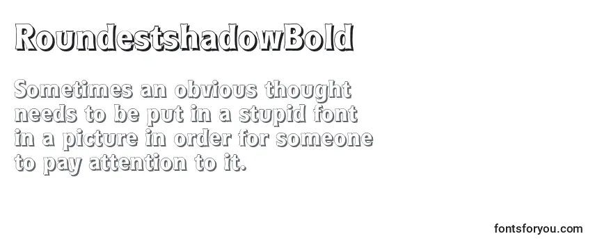 RoundestshadowBold Font