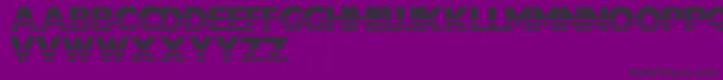 Usstarsnstripes Font – Black Fonts on Purple Background