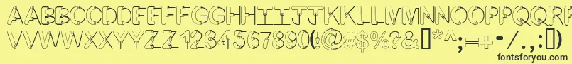 Más sobre la fuente ArtsyFartsy fuente ArtsyFartsy – Fuentes Negras Sobre Fondo Amarillo