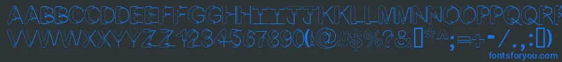 ArtsyFartsyフォントについての詳細 フォントArtsyFartsy – 黒い背景に青い文字