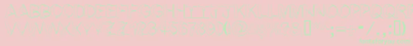 ArtsyFartsy Font – Green Fonts on Pink Background