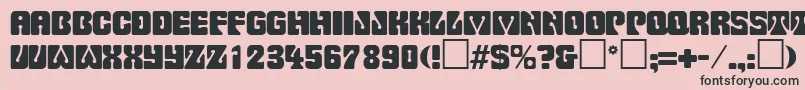 PinocchioRegular Font – Black Fonts on Pink Background