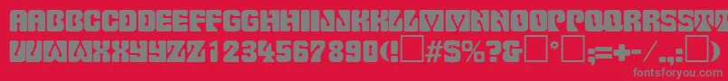 PinocchioRegular Font – Gray Fonts on Red Background