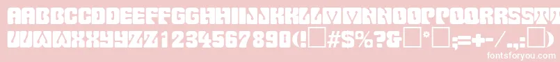 PinocchioRegular Font – White Fonts on Pink Background