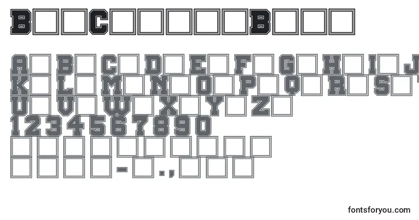 BigCampusBold-fontti – aakkoset, numerot, erikoismerkit