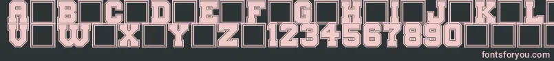 BigCampusBold Font – Pink Fonts on Black Background