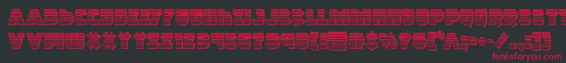 Racketsquadchrome Font – Red Fonts on Black Background