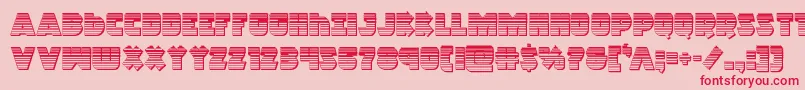 Racketsquadchrome Font – Red Fonts on Pink Background