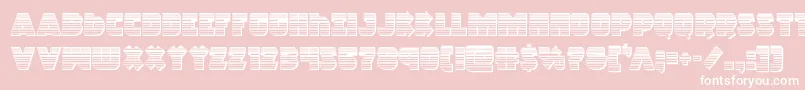 Racketsquadchrome Font – White Fonts on Pink Background