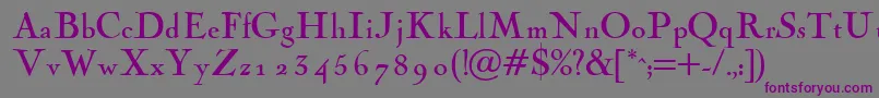 Navinno Font – Purple Fonts on Gray Background