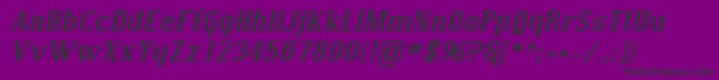 Police SfcovingtonexpBolditalic – polices noires sur fond violet