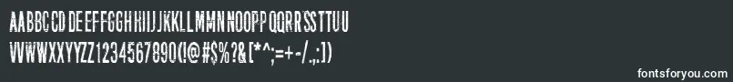 フォントEverythingIsPossible – 黒い背景に白い文字