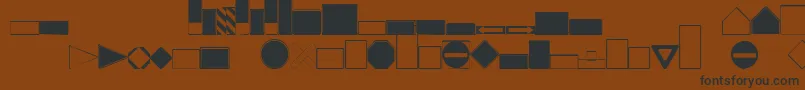 Roadgeek2005Signbacks Font – Black Fonts on Brown Background