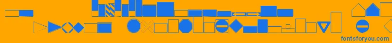 Więcej informacji o czcionce Roadgeek2005Signbacks Czcionka Roadgeek2005Signbacks – niebieskie czcionki na pomarańczowym tle