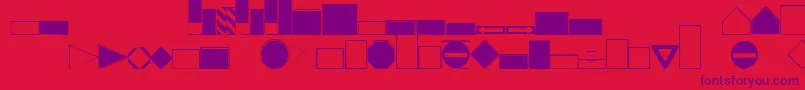 Roadgeek2005Signbacks Font – Purple Fonts on Red Background
