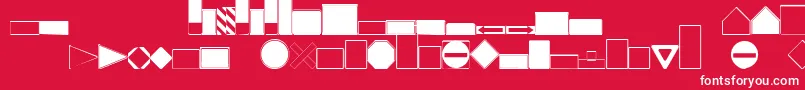 Roadgeek2005Signbacks Font – White Fonts on Red Background