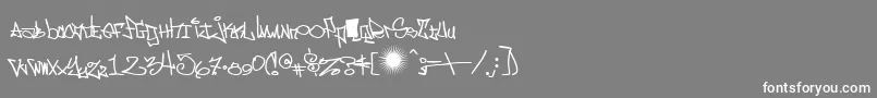 EastsideMotel Font – White Fonts on Gray Background